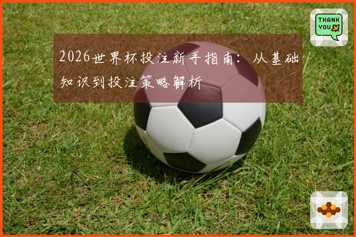 2026世界杯投注新手指南：从基础知识到投注策略解析